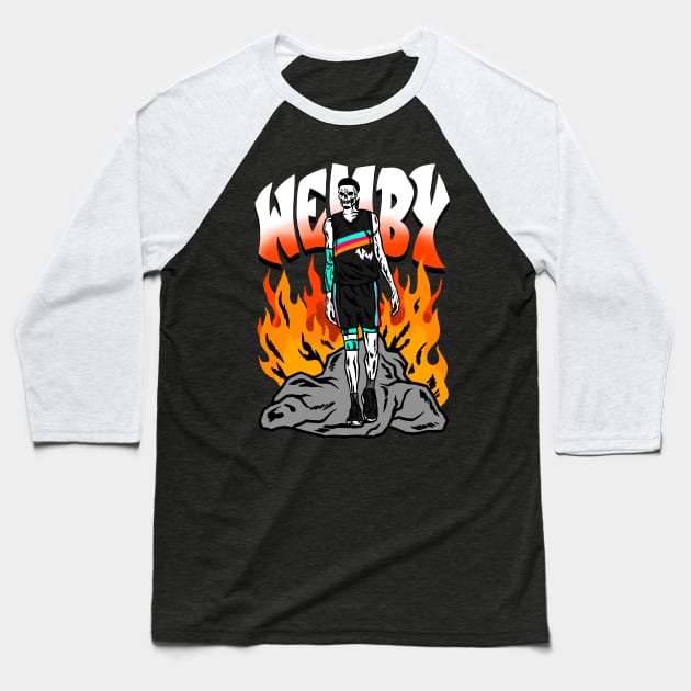 Wemby Baseball T-Shirt by lockdownmnl09